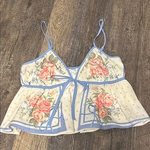 Altard State Floral Polka Dot Top